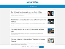 Tablet Screenshot of newcinema.es